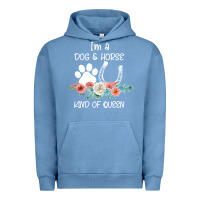 Pigment Pebble Blue Im A Dog And Horse Kind Of Queen Urban Hoodie - Bettercallsaul