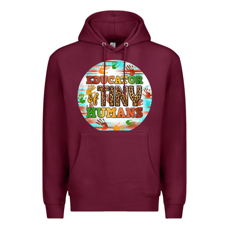 Educator Of Tiny Humans Round Earring Premium Hoodie by BundleAndBundleShop | Teevron