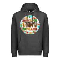 Charcoal Heather educator of tiny humans round earring Premium Hoodie - BundleAndBundleShop