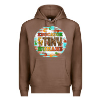 Chestnut educator of tiny humans round earring Premium Hoodie - BundleAndBundleShop