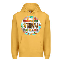 Mustard educator of tiny humans round earring Premium Hoodie - BundleAndBundleShop