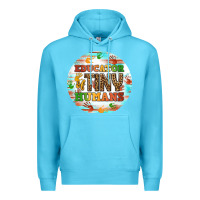 Ocean Blue educator of tiny humans round earring Premium Hoodie - BundleAndBundleShop