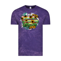 Cloud Purple Iowa State Map Vintage Tee - RanaPortraitStore