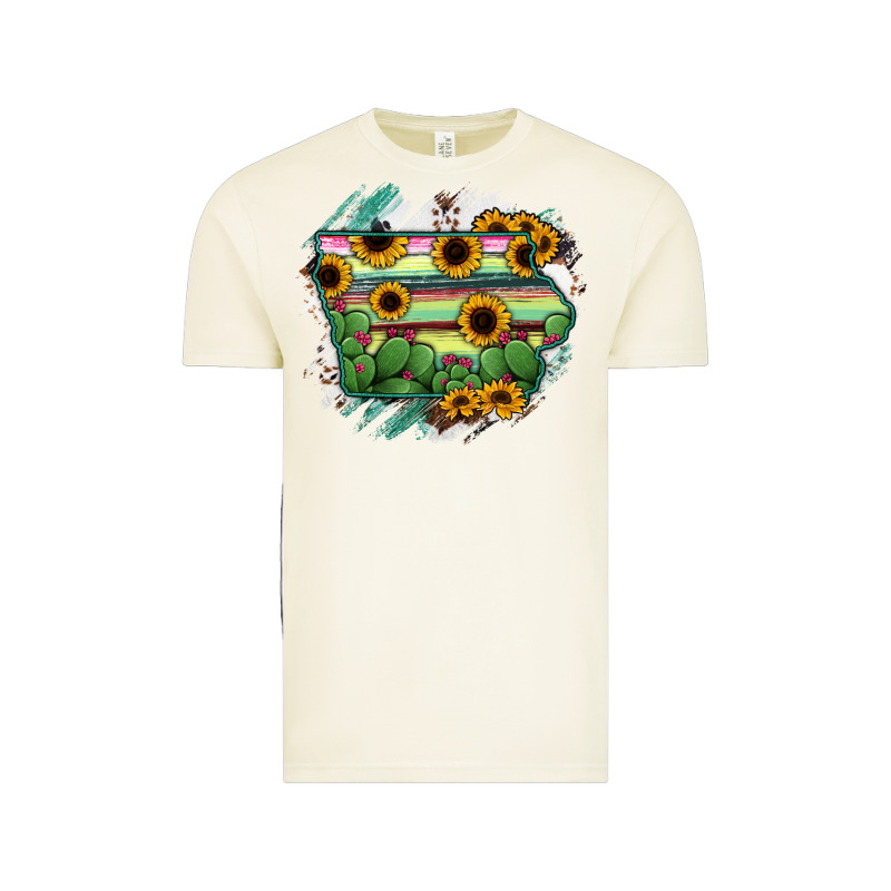 Iowa State Map Vintage Tee by RanaPortraitStore | Teevron
