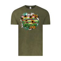 Vintage Olive Iowa State Map Vintage Tee - RanaPortraitStore