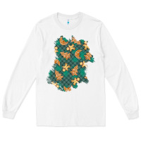 White christmas gingerbread cookies patch Long Sleeve Tee - BundleAndBundleShop