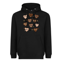 Black black history month hearts Heavyweight Hoodie - MaliasSmallBusiness