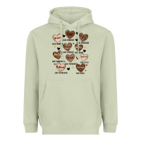Matcha black history month hearts Heavyweight Hoodie - MaliasSmallBusiness