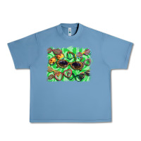 Pebble Blue sunglasses background Urban Heavy Tee - BarkalooDesign