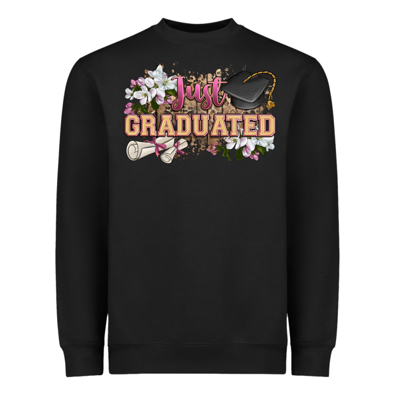 Just Graduated Heavyweight Sweatshirt by Zillion Design Studio | Teevron