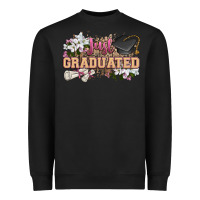 Black just graduated Heavyweight Sweatshirt - Zillion Design Studio
