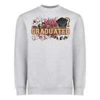 Heather Grey just graduated Heavyweight Sweatshirt - Zillion Design Studio