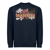 Navy just graduated Heavyweight Sweatshirt - Zillion Design Studio