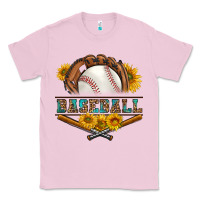 Bubblegum Pink western baseball with sunflower Classic Tee - BundleAndBundleShop