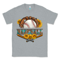 Heather Grey western baseball with sunflower Classic Tee - BundleAndBundleShop