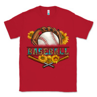 Red western baseball with sunflower Classic Tee - BundleAndBundleShop