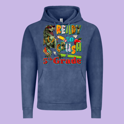 Ready To Crush Fifth Grade Vintage Hoodie Designed By Texasbilliewilder