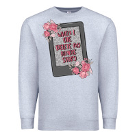 Heather Grey when i die delete my kindle history Premium Sweatshirt - MaliasSmallBusiness