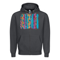 Smoke gemstone and pink leopard brushstrok Zipper Hoodie - AdoDesignShop