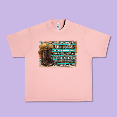 The World Needs More Cowgirls Urban Heavy Tee Designed By Sublimationcraftshop