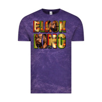Cloud Purple Black king juneteenth Vintage Tee - Zillion Design Studio