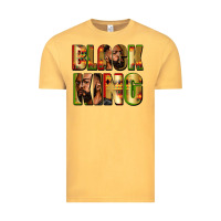 Vintage Mustard Black king juneteenth Vintage Tee - Zillion Design Studio