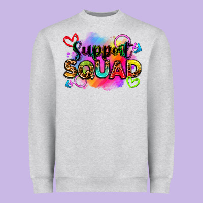 Support Squad Heavyweight Sweatshirt Designed By Zillion Design Studio