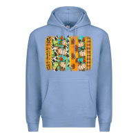 Colony Blue fall brushstroke Premium Hoodie - BundleAndBundleShop