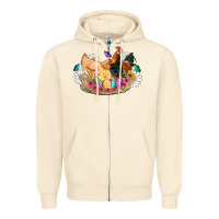 Sandshell easter coop animals farm chicken chiks rooster flowers butterfly Zipper Hoodie - Artiststas