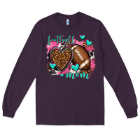 Plum football mom Long Sleeve Tee - AdoDesignShop