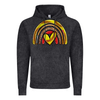 Vintage Black softball rainbow Vintage Hoodie - Zillion Design Studio