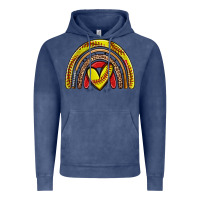 Vintage Denim softball rainbow Vintage Hoodie - Zillion Design Studio