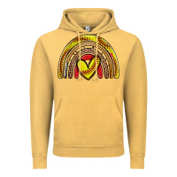 Vintage Mustard softball rainbow Vintage Hoodie - Zillion Design Studio