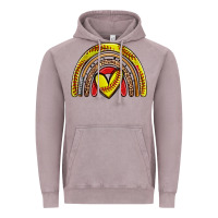 Vintage Zinc softball rainbow Vintage Hoodie - Zillion Design Studio