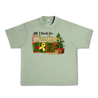 Oil Green all i want for christmas is cure childhood cancer Urban Heavy Tee - FaDigitalArtStudio