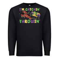Black i'm catchin' if you're throwin' Premium Sweatshirt - MaliasSmallBusiness