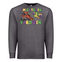Charcoal Heather i'm catchin' if you're throwin' Premium Sweatshirt - MaliasSmallBusiness