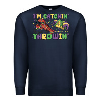 Navy i'm catchin' if you're throwin' Premium Sweatshirt - MaliasSmallBusiness