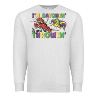 Oatmeal Heather i'm catchin' if you're throwin' Premium Sweatshirt - MaliasSmallBusiness