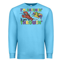Ocean Blue i'm catchin' if you're throwin' Premium Sweatshirt - MaliasSmallBusiness