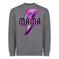 Storm mama neon leopard lightning bolt Heavyweight Sweatshirt - texasbilliewilder