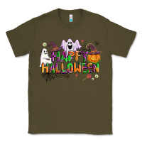 Army Green happy halloween Classic Tee - AdoDesignShop