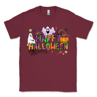 Burgundy happy halloween Classic Tee - AdoDesignShop