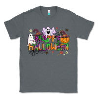 Charcoal Heather happy halloween Classic Tee - AdoDesignShop