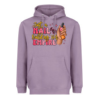 Lavender just a nail boss building her empire Heavyweight Hoodie - MaliasSmallBusiness