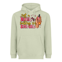 Matcha just a nail boss building her empire Heavyweight Hoodie - MaliasSmallBusiness