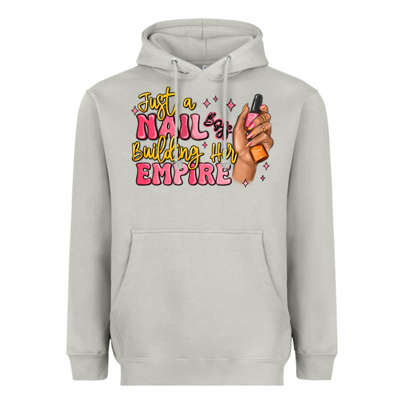 Just A Nail Boss Building Her Empire Heavyweight Hoodie by MaliasSmallBusiness | Teevron
