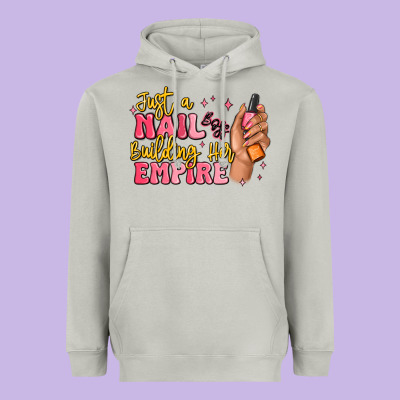 Just A Nail Boss Building Her Empire Heavyweight Hoodie Designed By Maliassmallbusiness