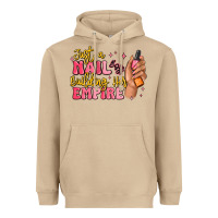 Mushroom just a nail boss building her empire Heavyweight Hoodie - MaliasSmallBusiness