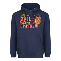 Navy just a nail boss building her empire Heavyweight Hoodie - MaliasSmallBusiness